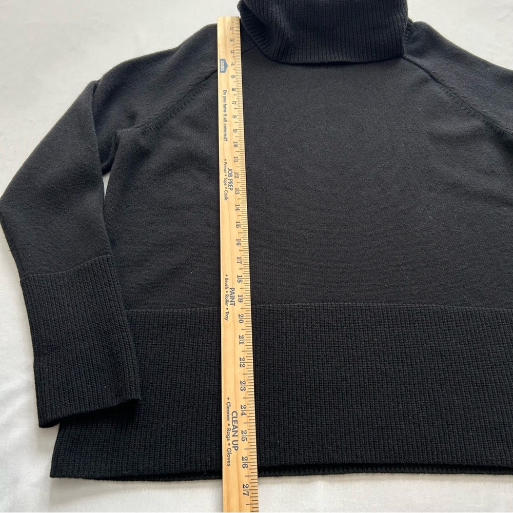 Athleta Alpine Turtleneck Sweater Wool & Cashmere Blend Black Large - Picture 4 of 11